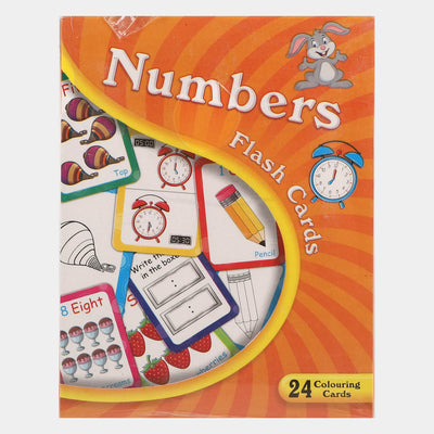 Numbers Flash Cards For Kids 24 Cards