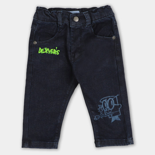 Infant Boys Pant Denim Character - DARK BLUE