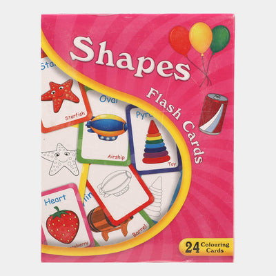 Shapes Flash Cards For Kids 24 Cards