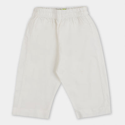 Infant Boys Eastern Basic Pajama- White