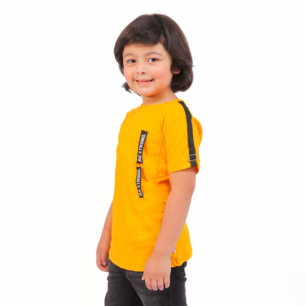 Boys T-Shirt Be Strong - Citrus