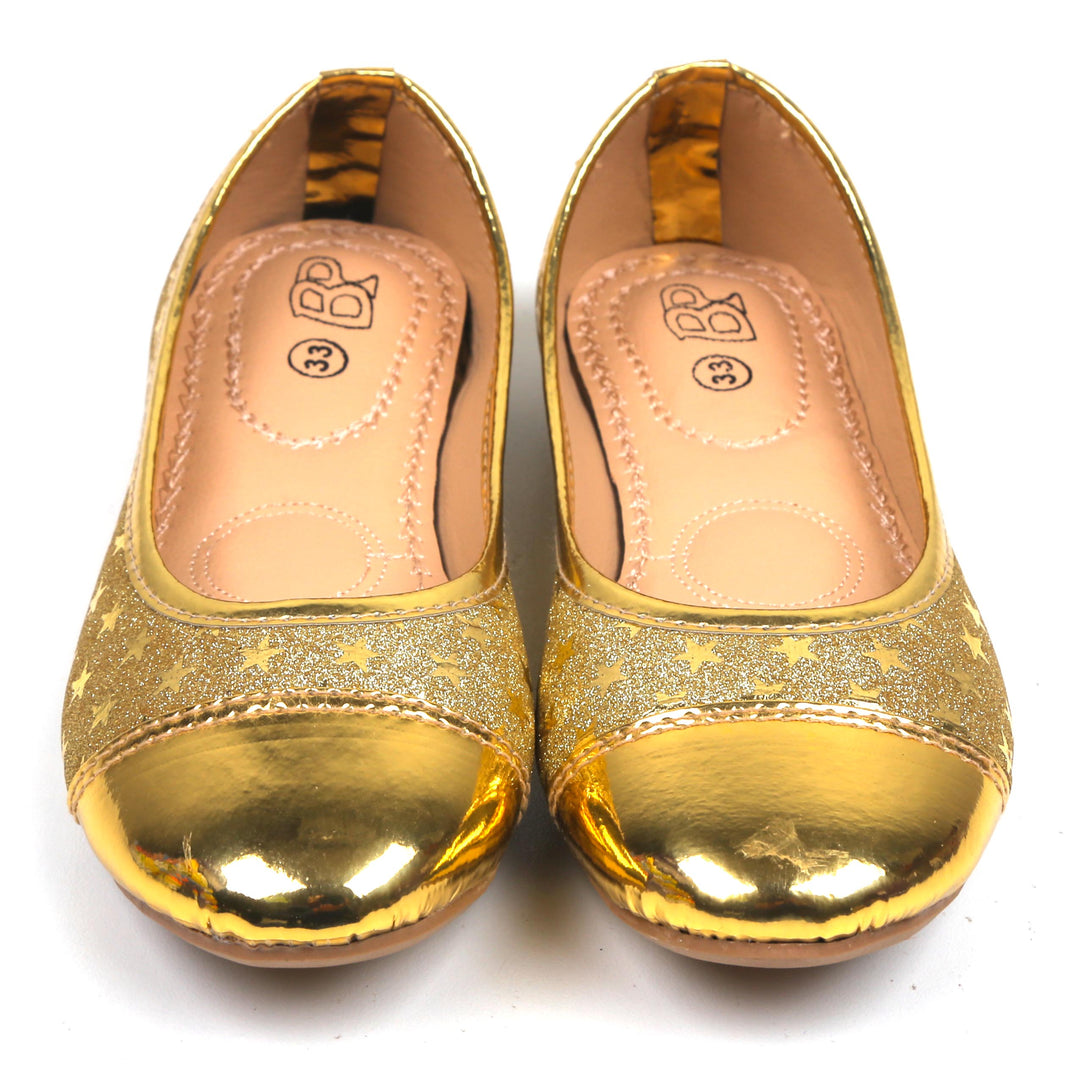 Girls Pumps Sp-27 - Golden