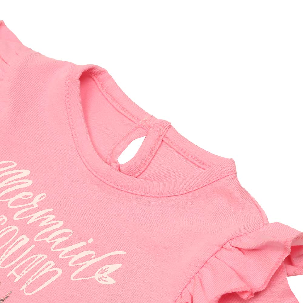Infant Girls T-Shirt Mermaid - Pink Lemon