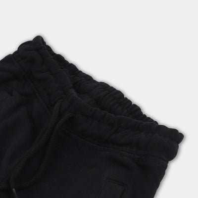 Boys Terry And Fleece Pajama Twin Pocket - BLACK