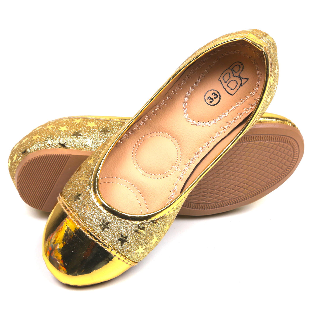 Girls Pumps Sp-27 - Golden