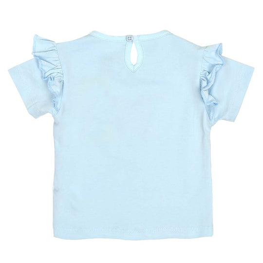 Infant Girls T-Shirt Mermaid Squad - Sky Blue