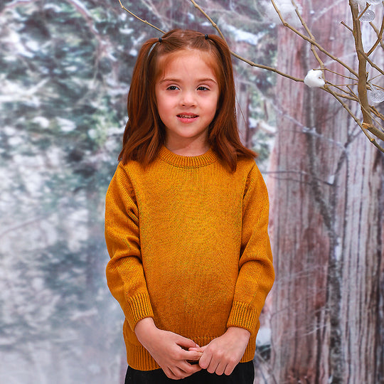 Basic Sweater For Girls - Brown