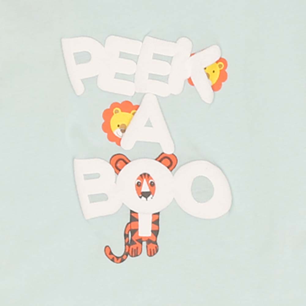 Infant Boys Knitted Suits Peek A Boo - Teal