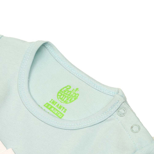 Infant Boys Knitted Suits Peek A Boo - Teal