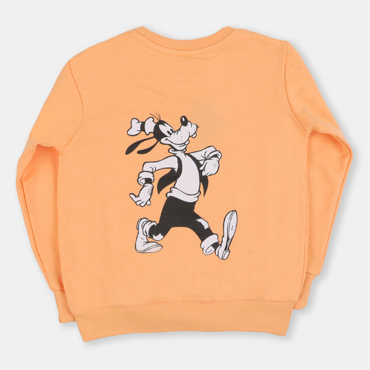 Boys Sweatshirt Round Neck - Peach