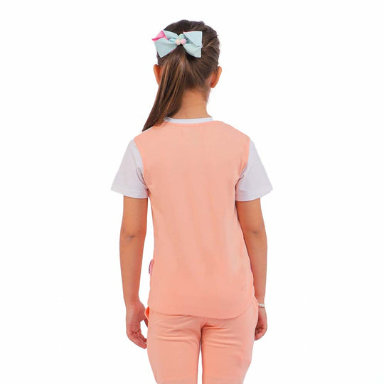 Girls 2 Piece Suit Dreams - Peach