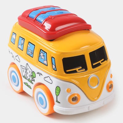 Die Cast Mini Bus Model Toy For Kids