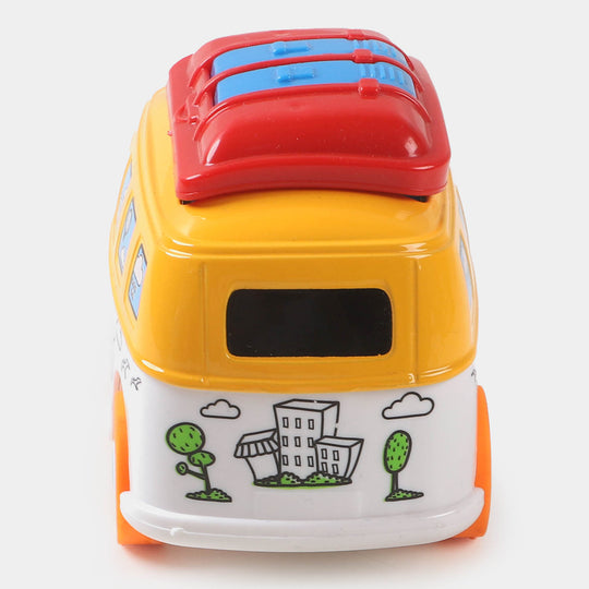 Die Cast Mini Bus Model Toy For Kids