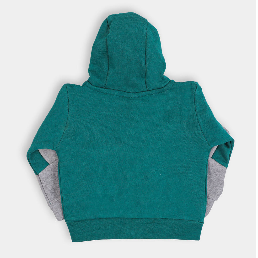 Infant Boys Hooded Knitted Jacket Wild - Green