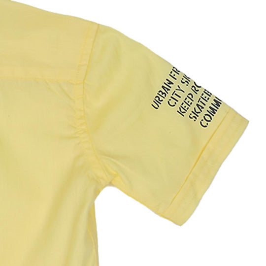 Boys Casual Shirts Dip N Dye - T.Yellow