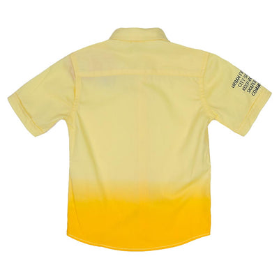 Boys Casual Shirts Dip N Dye - T.Yellow