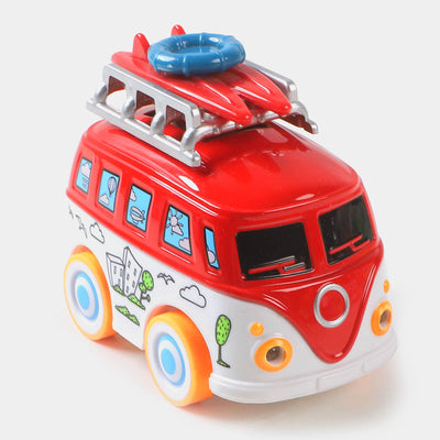 Die Cast Mini Bus Model Toy For Kids