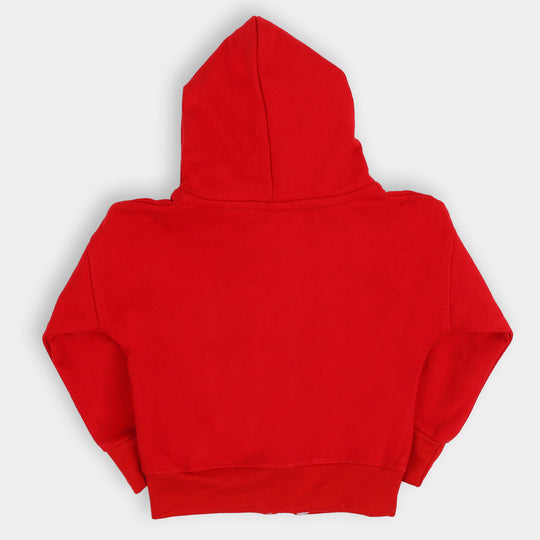 Infant Boys Knitted Hooded Jacket Lion King - Red