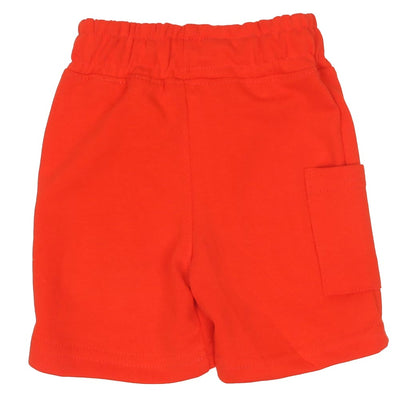 Infants Boys Shorts Knitted Applique - Orange