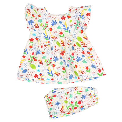 Infant Girls 3pcs Suit P2 - White
