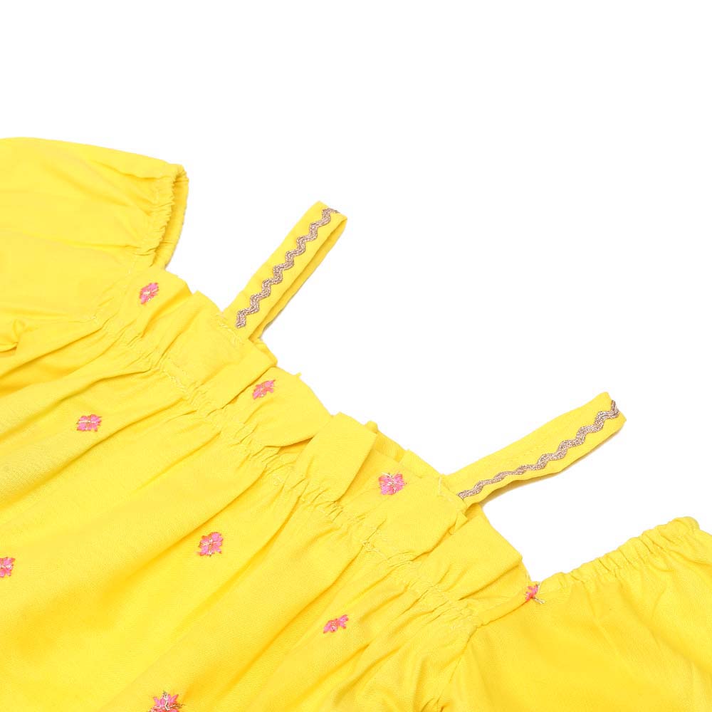 Girls 2Pcs Fancy Trible Magic - Yellow
