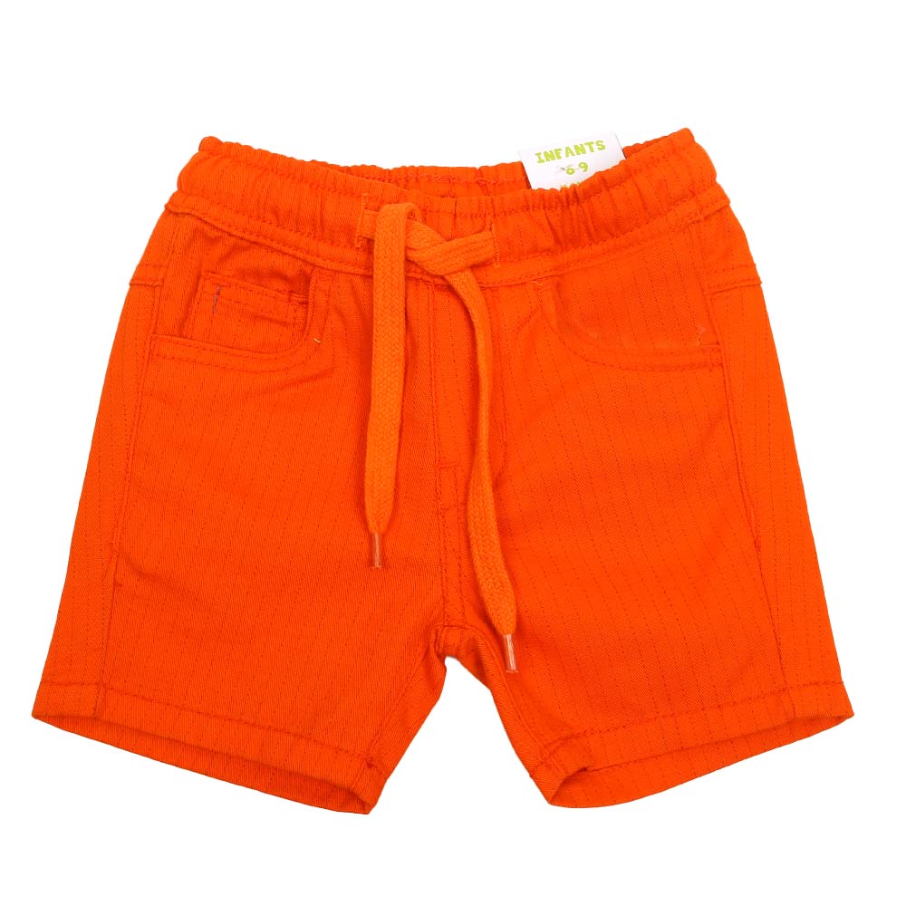 Infant Boys Short Cotton Basic - ORANGE