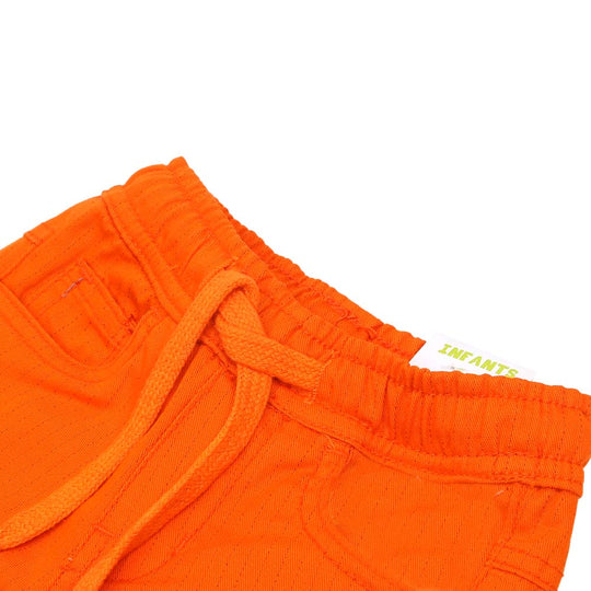 Infant Boys Short Cotton Basic - ORANGE