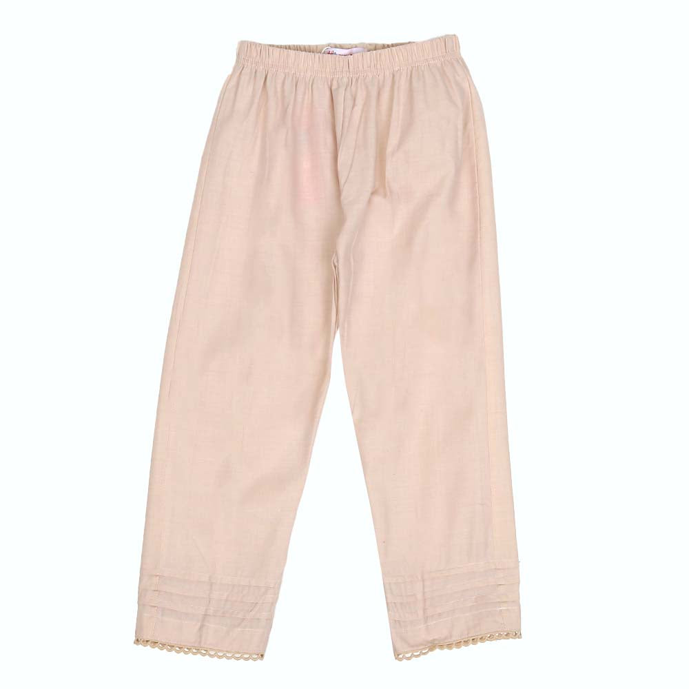 Girls Trouser Pleats - BEIGE