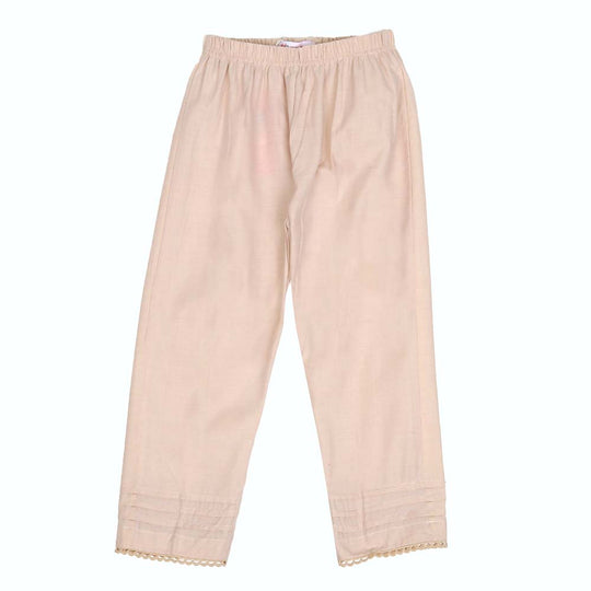 Girls Trouser Pleats - BEIGE