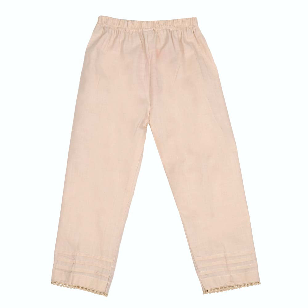 Girls Trouser Pleats - BEIGE
