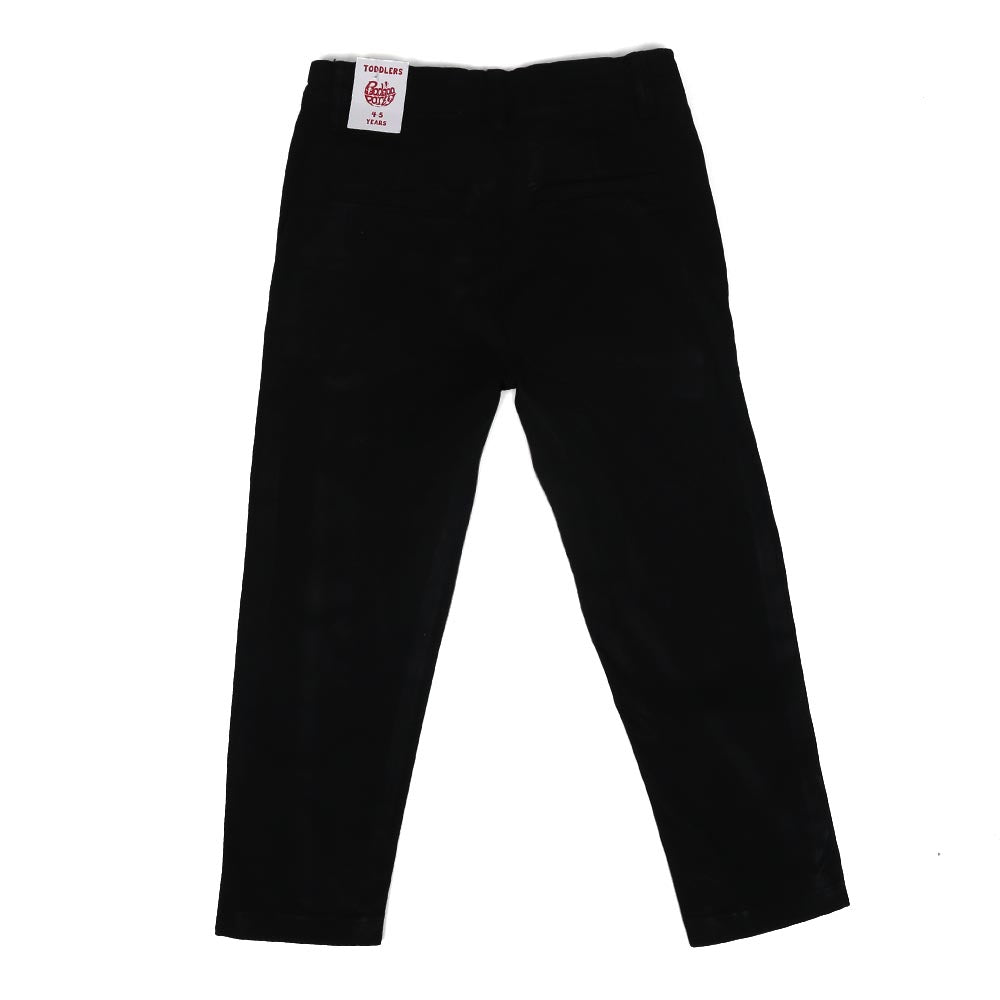 Boys Pants Cotton B-M - Jet Black