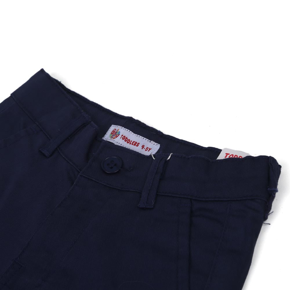 Boys Pant Cotton-Navy Blue