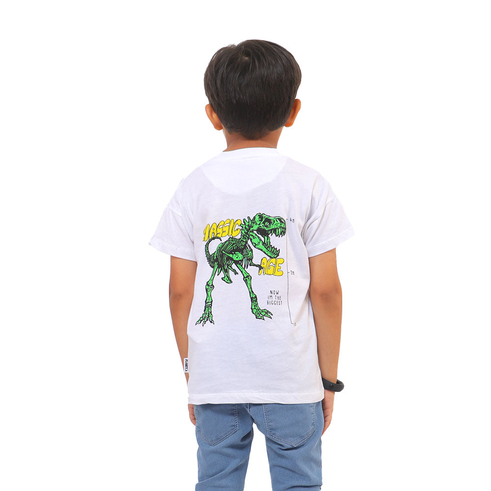 Boys T-shirt Triassic Age - B.White
