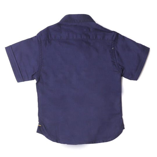 Infant Boys Casual Shirts Oxford Cutnsew Pkt - Navy