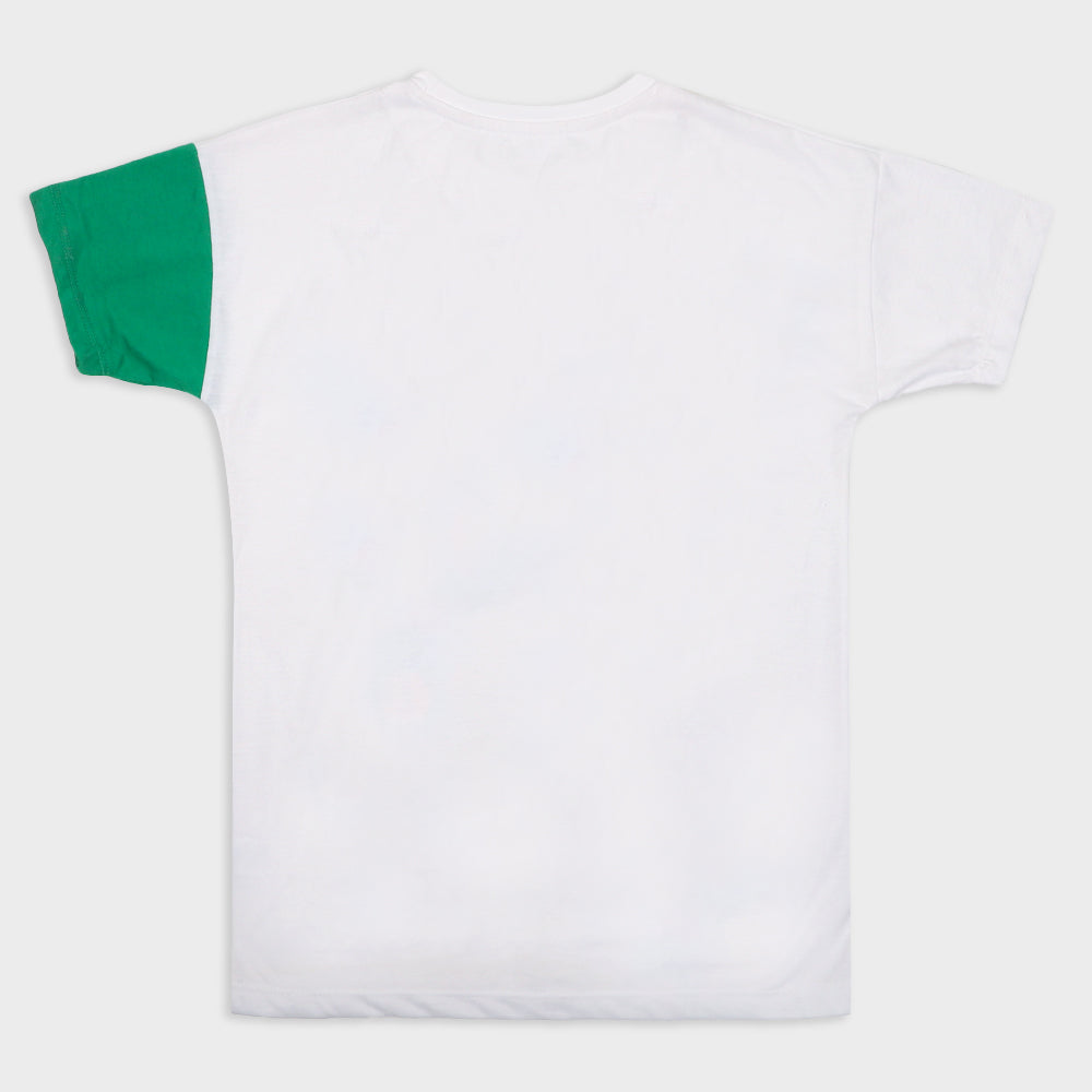 Girls Teens T-Shirt Azadi Mubarak - B.White