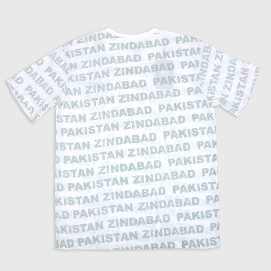 Boys Teens T-Shirt Hum Hain Pakistan - B.White