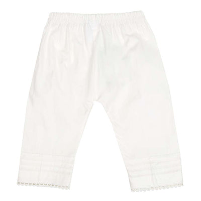 Infant Girls Trouser Pleats - White