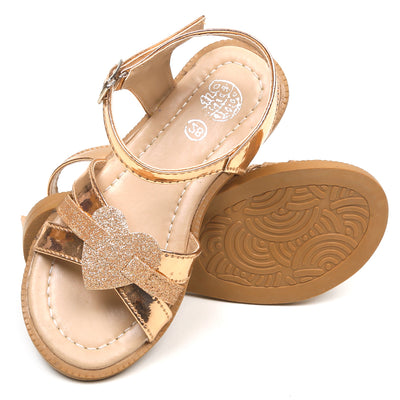 Girls Sandal 909-10-Peach