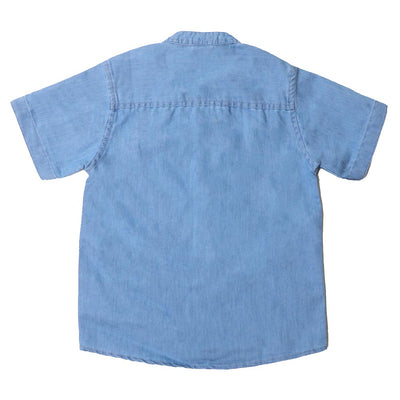 Boys Shirt Denim Tape - Ice Blue