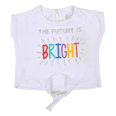 Infant Girls T-Shirt Bright - White