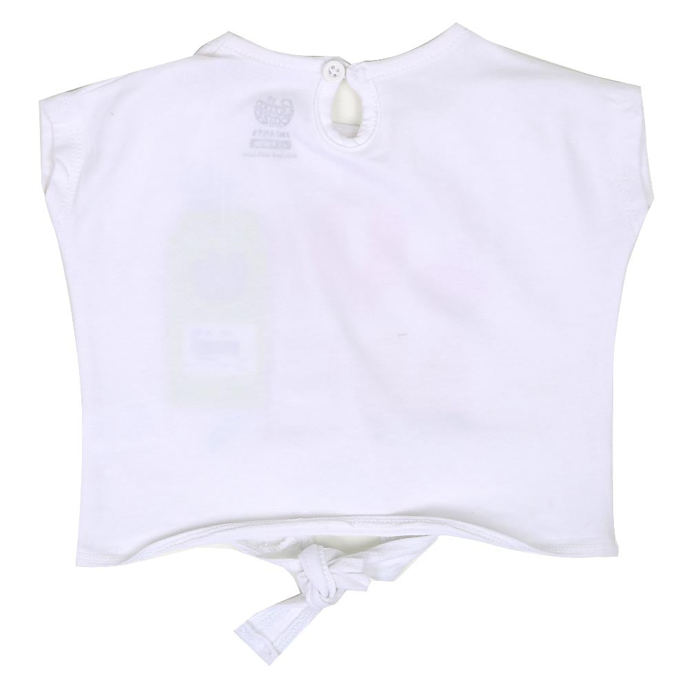 Infant Girls T-Shirt Bright - White