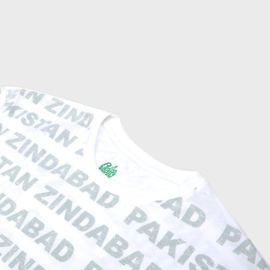Parents T-Shirt Hum Hain Pakistan - B.White