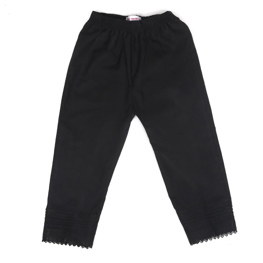 Girls Trouser Pleated - Black