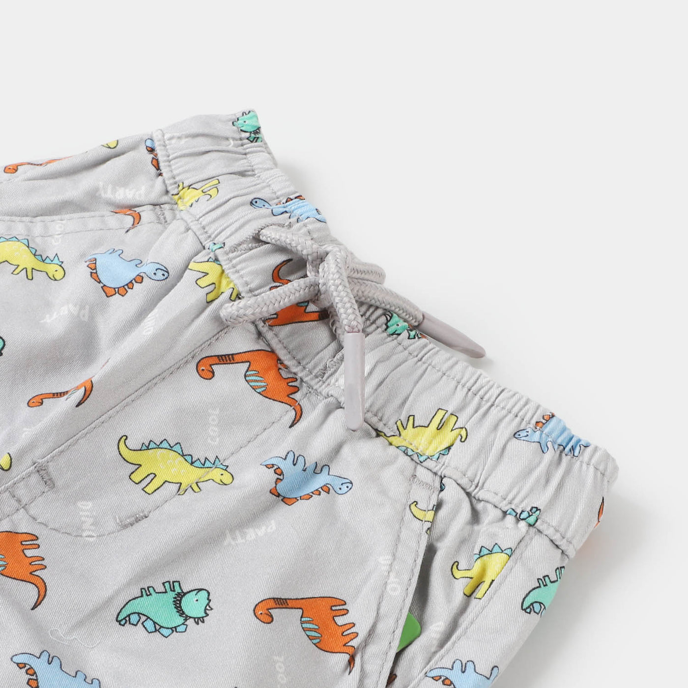 Infant Boys Cotton Pant Print Dino - GREY