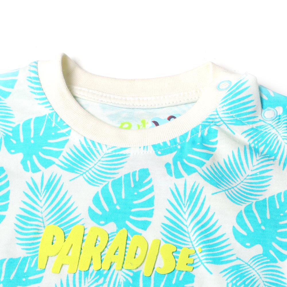 Infants Boys T-Shirt Paradise - Aqua Green