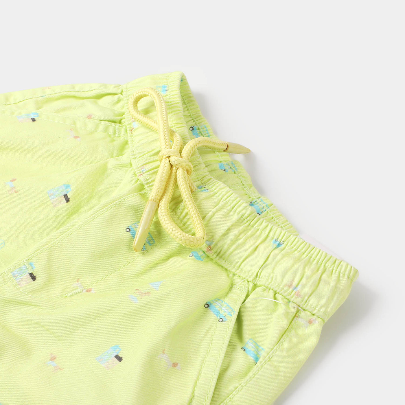 Infant Boys Cotton Pant Bus - Lime