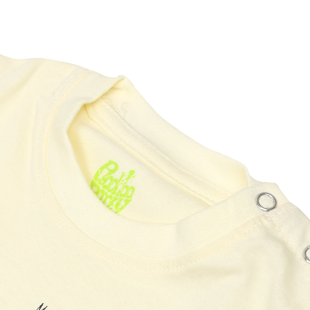 Infant Boys T Shirt Mini Dino-Cream