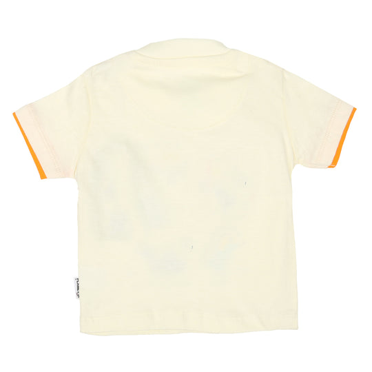 Infant Boys T Shirt Mini Dino-Cream