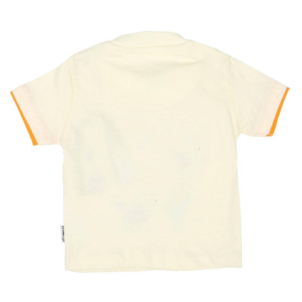 Infant Boys T Shirt Mini Dino-Cream