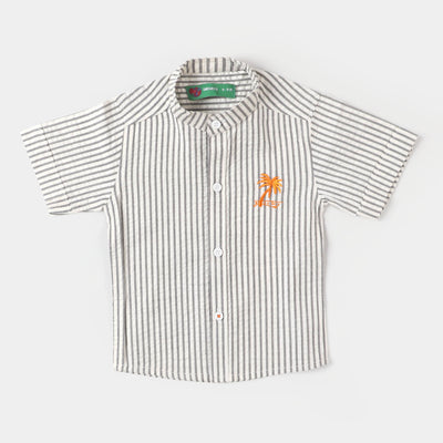 Infant Boys Cotton Casual Shirt Palm Stripes - Striper